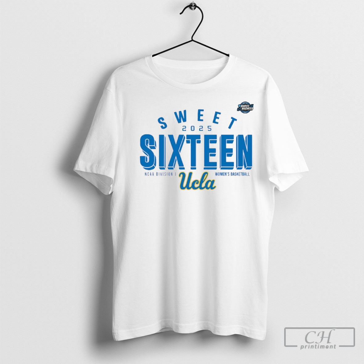 Official Ucla Bruins Sweet Sixteen 2025 Ncaa Womens - Adult & Kids T-Shirts, Sweatshirts & Hoodies apparel design preview 1