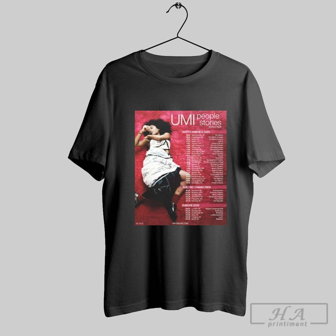 Official Umi People Stories World Tour 2025 2026 - Adult & Kids T-Shirts, Sweatshirts & Hoodies apparel design preview 1
