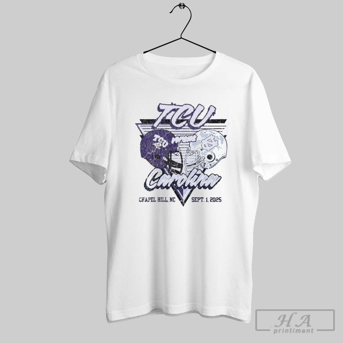 Official Unc Tar Heels Vs Tcu Horned Frogs Gameday - Adult & Kids T-Shirts, Sweatshirts & Hoodies apparel design preview 1