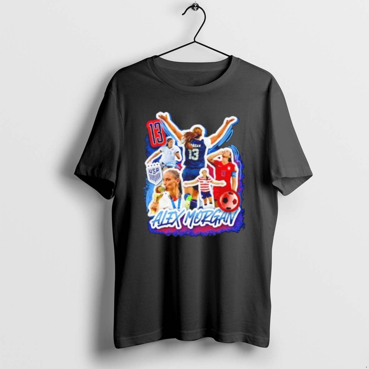 Official Usa Soccer Alex Morgan Farewell Royal - Adult & Kids T-Shirts, Sweatshirts & Hoodies apparel design preview 1