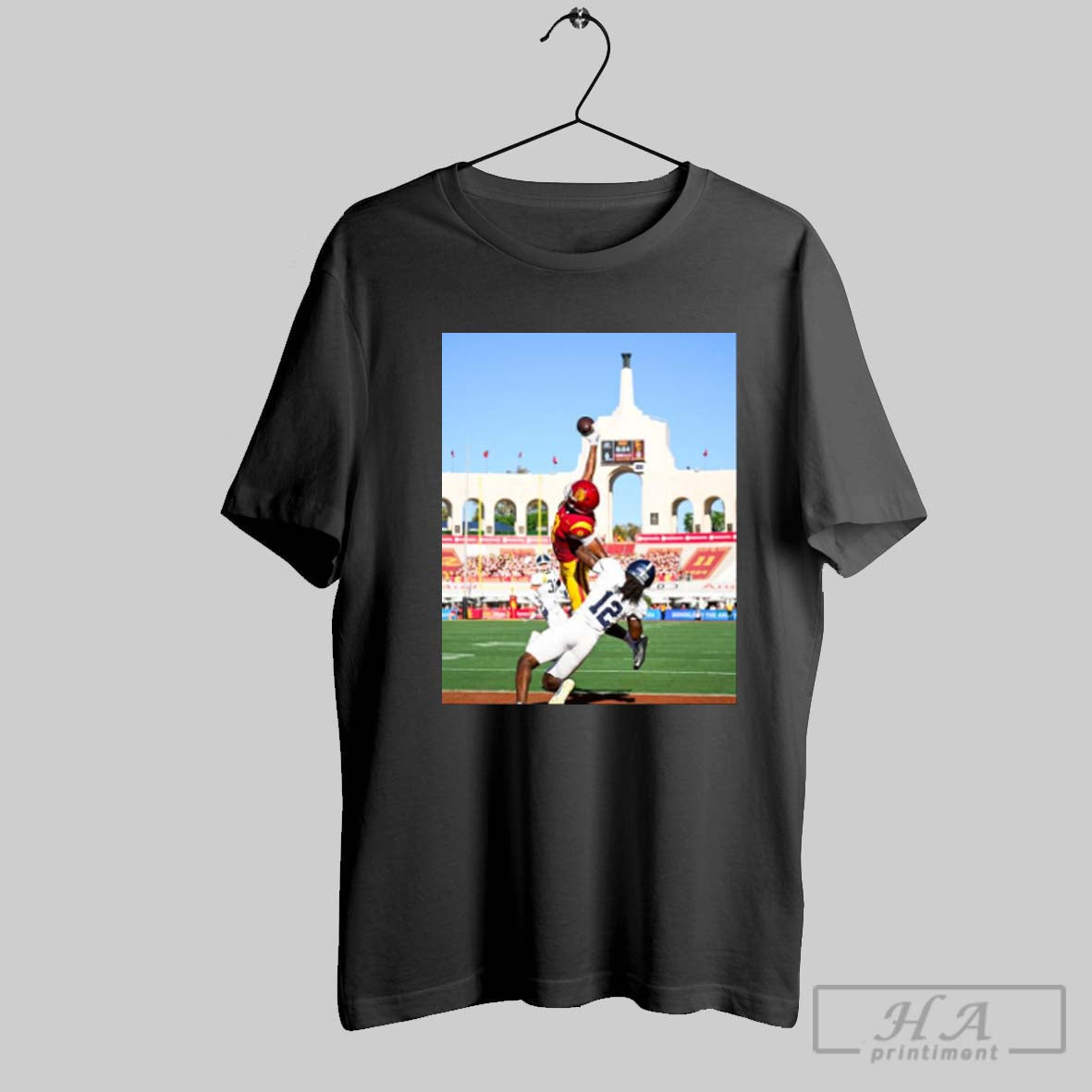 Official Usc Jakobi Lanes One Handed Touchdown Grab - Adult & Kids T-Shirts, Sweatshirts & Hoodies apparel design preview 1