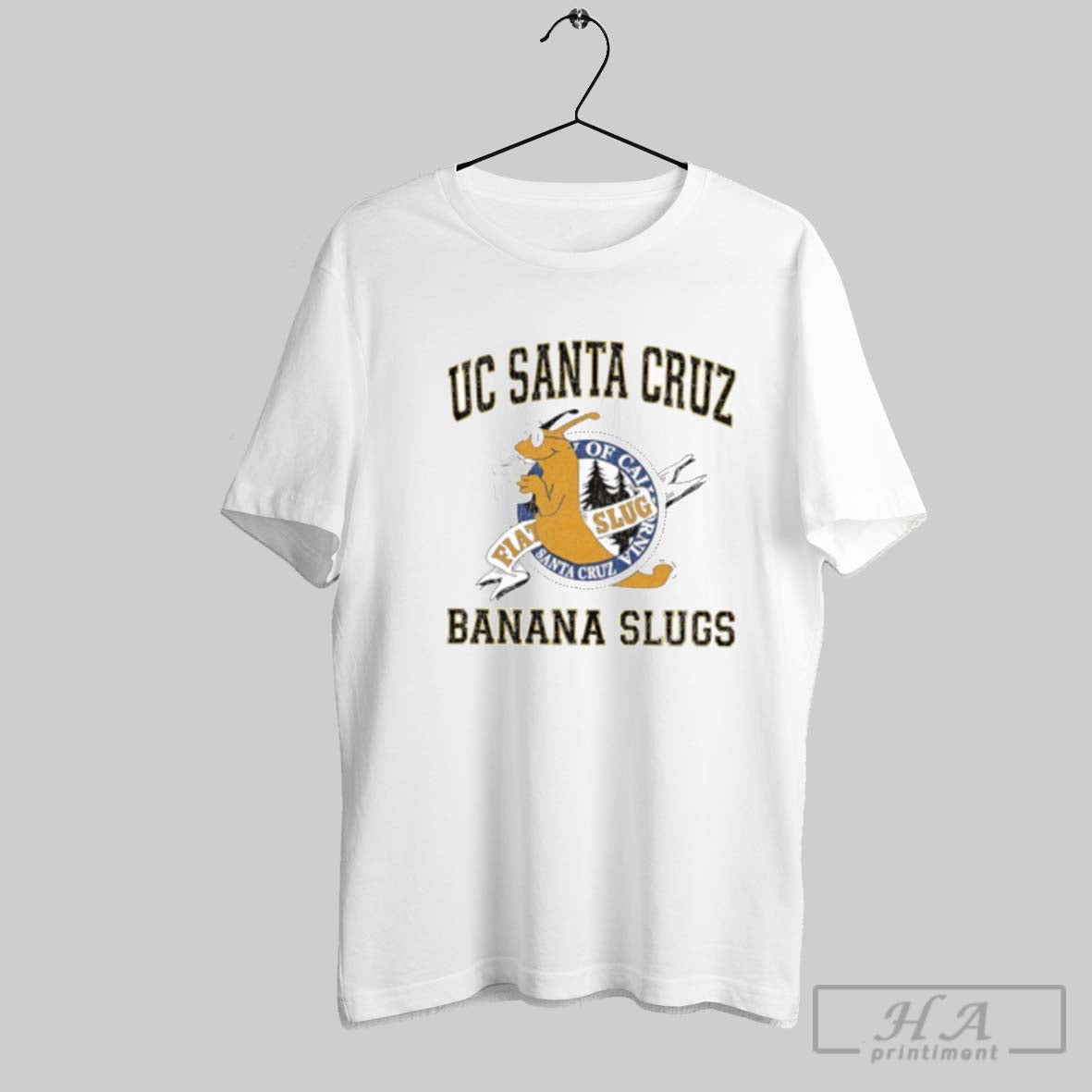 Official Uc Santa Cruz Banana Slugs Fiat Slug - Adult & Kids T-Shirts, Sweatshirts & Hoodies apparel design preview 1