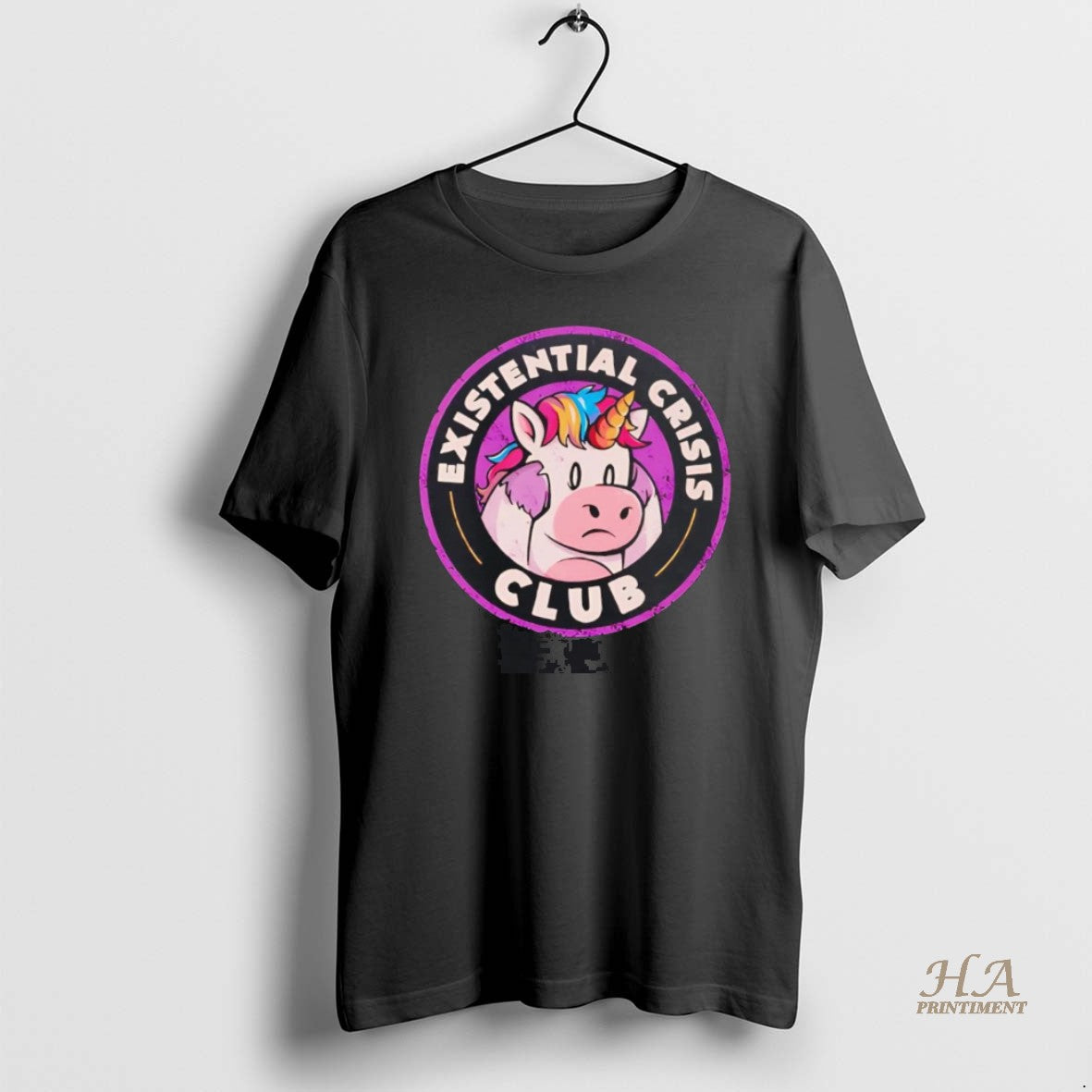 Official Unicorn Existential Crisis Club - Adult & Kids T-Shirts, Sweatshirts & Hoodies apparel design preview 1