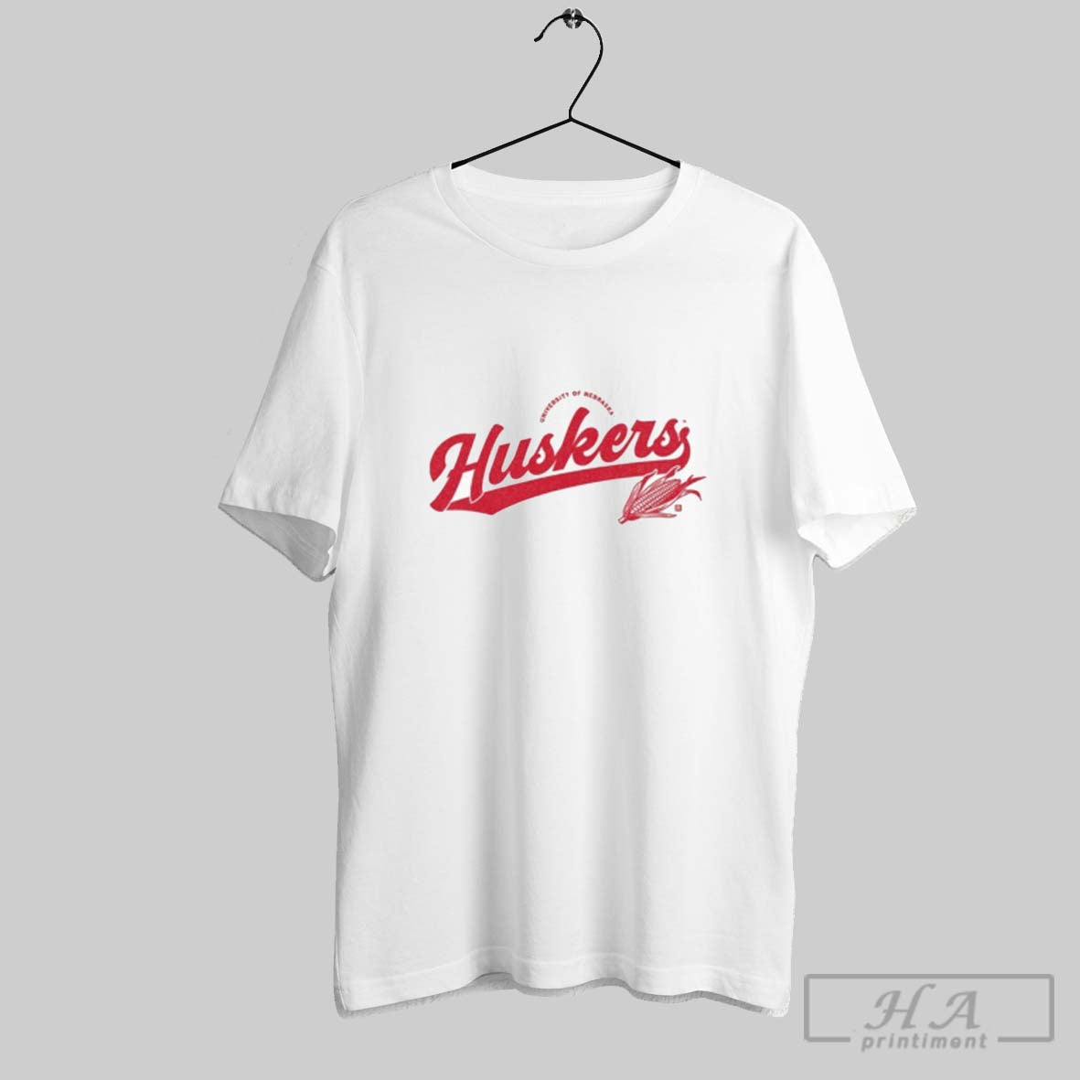 Official University Of Nebraska Huskers Script Logo - Adult & Kids T-Shirts, Sweatshirts & Hoodies apparel design preview 1