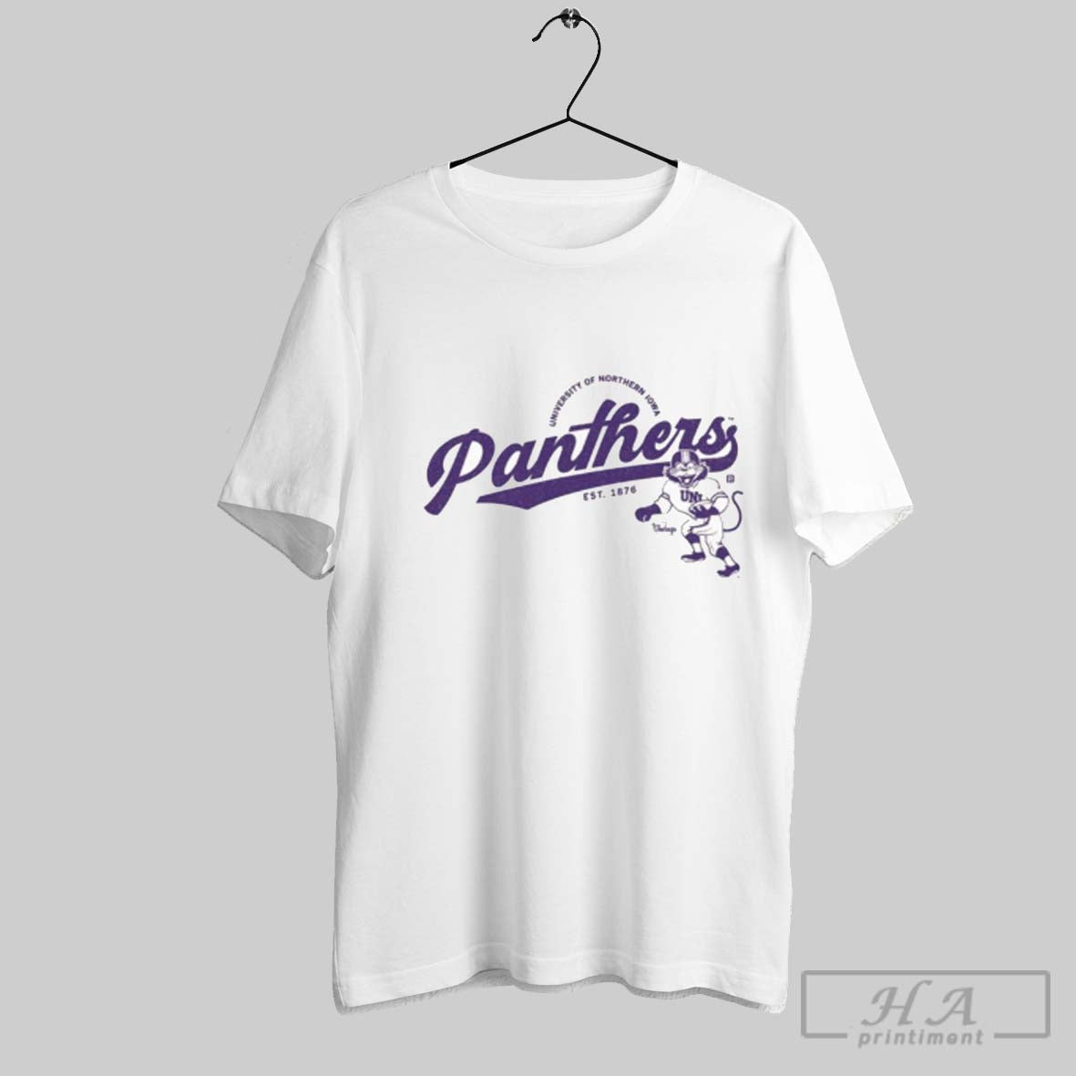 Official University Of Northern Iowa Panthers Script - Adult & Kids T-Shirts, Sweatshirts & Hoodies apparel design preview 1