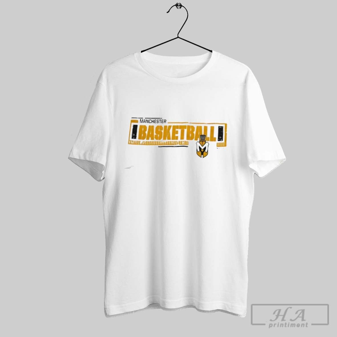Official University Of Manchester Spartans Basketball - Adult & Kids T-Shirts, Sweatshirts & Hoodies apparel design preview 1