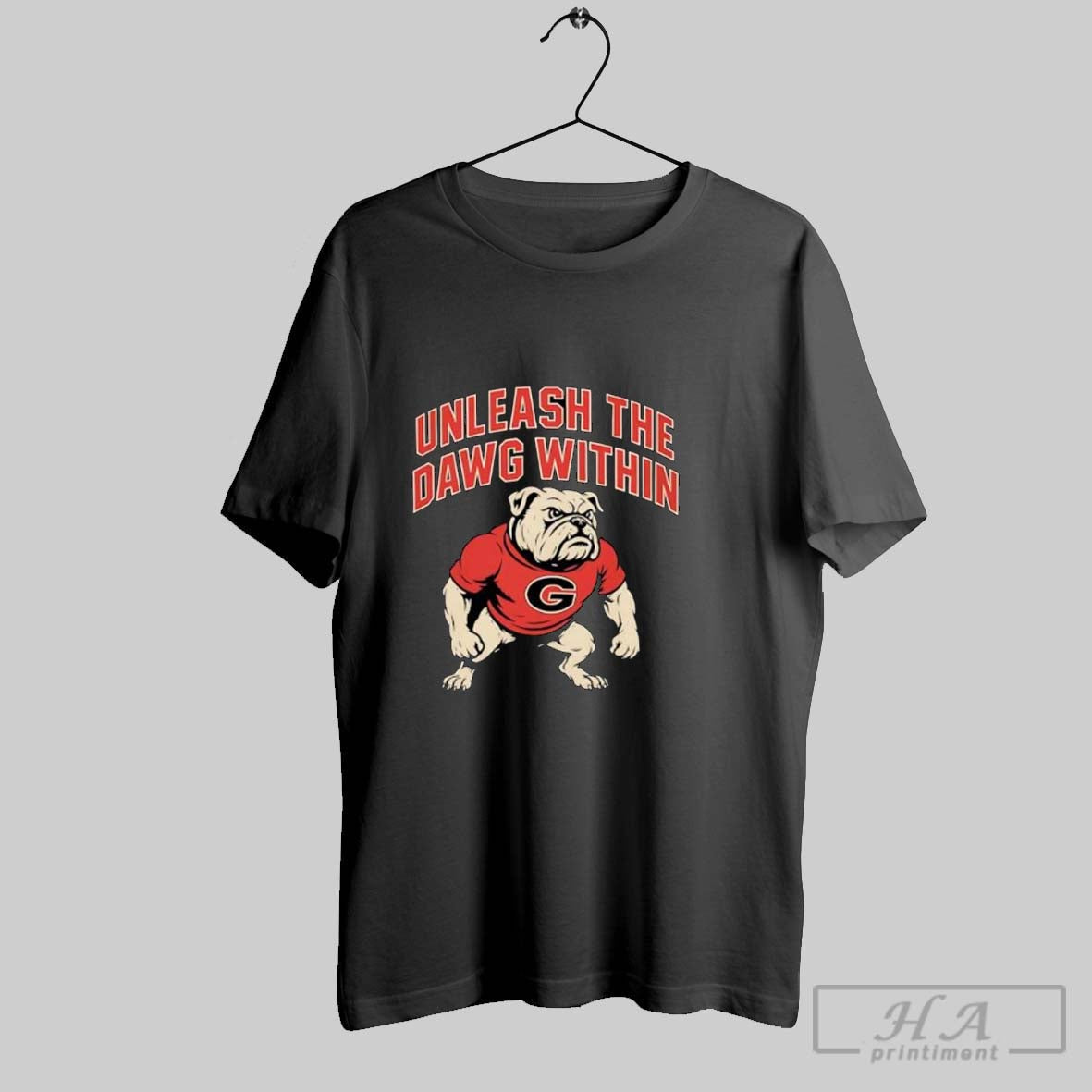 Official Unleash The Dawg Within Georgia Bulldog - Adult & Kids T-Shirts, Sweatshirts & Hoodies apparel design preview 1