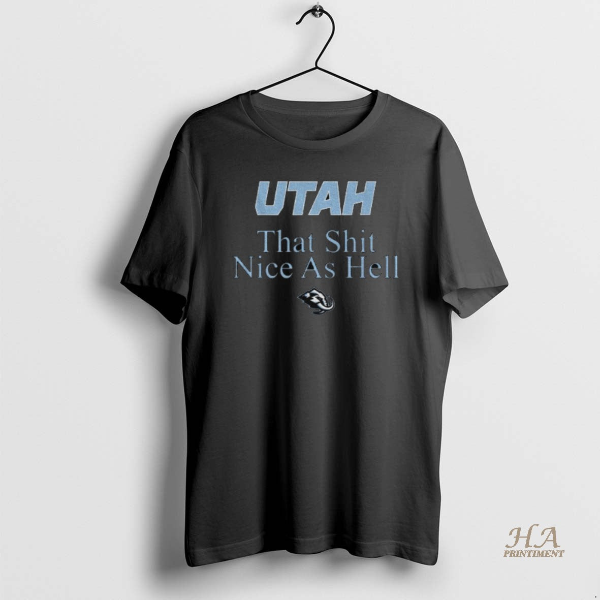 Official Utah Mammoth Hockey That Shit Nice As Hell - Adult & Kids T-Shirts, Sweatshirts & Hoodies apparel design preview 1