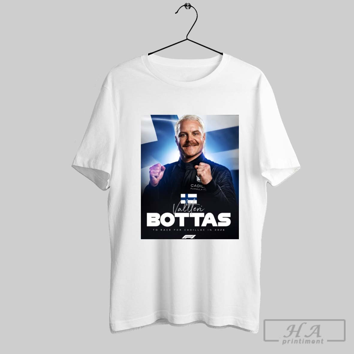 Official Valtteri Bottas To Race For Cadillac Formula - Adult & Kids T-Shirts, Sweatshirts & Hoodies apparel design preview 1