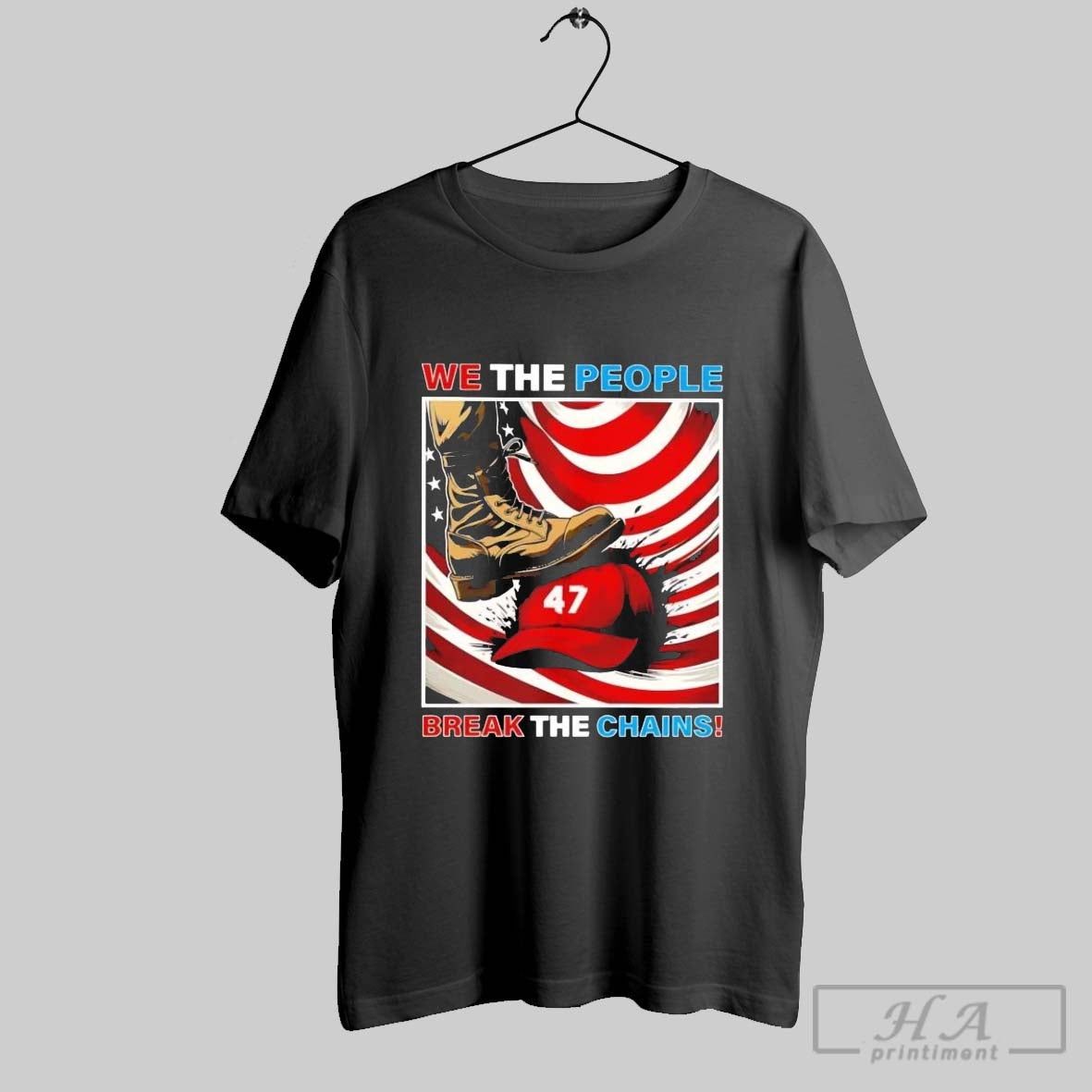 Official Veteran Step On Maga Hat We The People Break - Adult & Kids T-Shirts, Sweatshirts & Hoodies apparel design preview 1