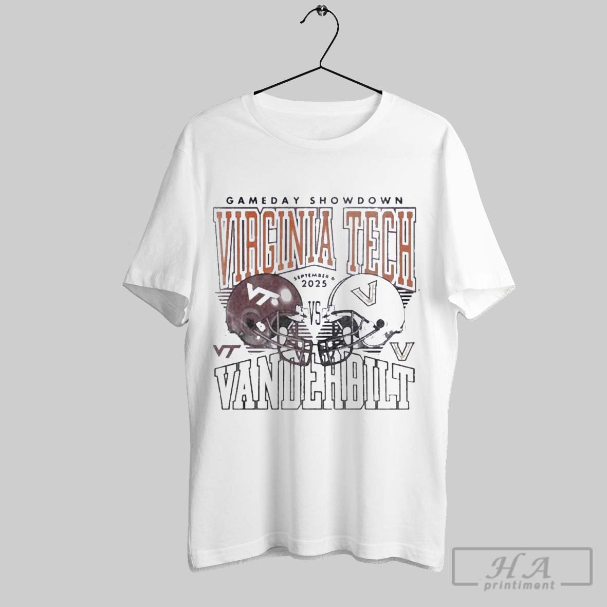 Official Virginia Tech Hokies Vs Vanderbilt - Adult & Kids T-Shirts, Sweatshirts & Hoodies apparel design preview 1