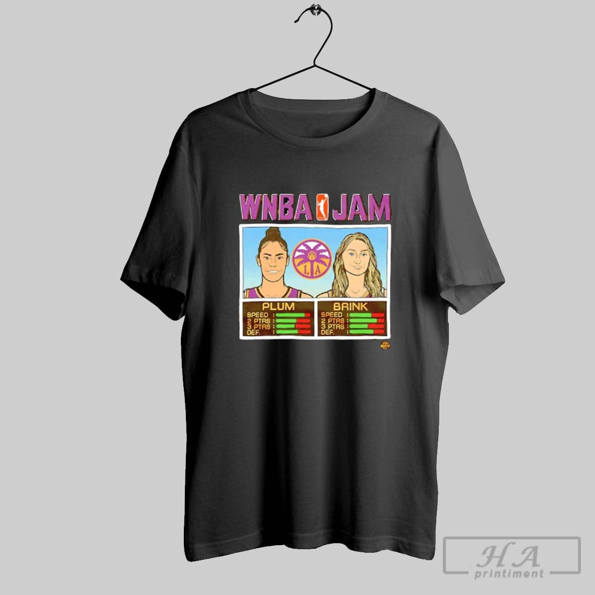 Official Wnba Jam Los Angeles Sparks Kelsey Plum And - Adult & Kids T-Shirts, Sweatshirts & Hoodies apparel design preview 1