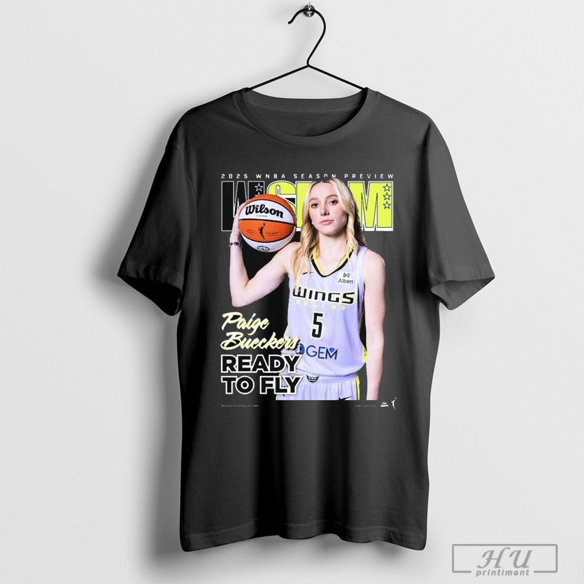 Official Wslam Dallas Wings Paige Bueckers 2025 Wnba - Adult & Kids T-Shirts, Sweatshirts & Hoodies apparel design preview 1