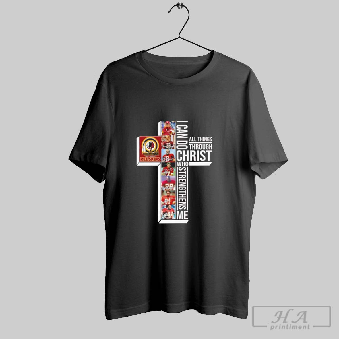 Official Washington Commanders I Can Do Christ All - Adult & Kids T-Shirts, Sweatshirts & Hoodies apparel design preview 1