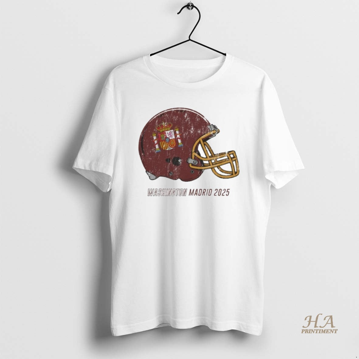 Official Washington Football Retro Helmet X Madrid - Adult & Kids T-Shirts, Sweatshirts & Hoodies apparel design preview 1