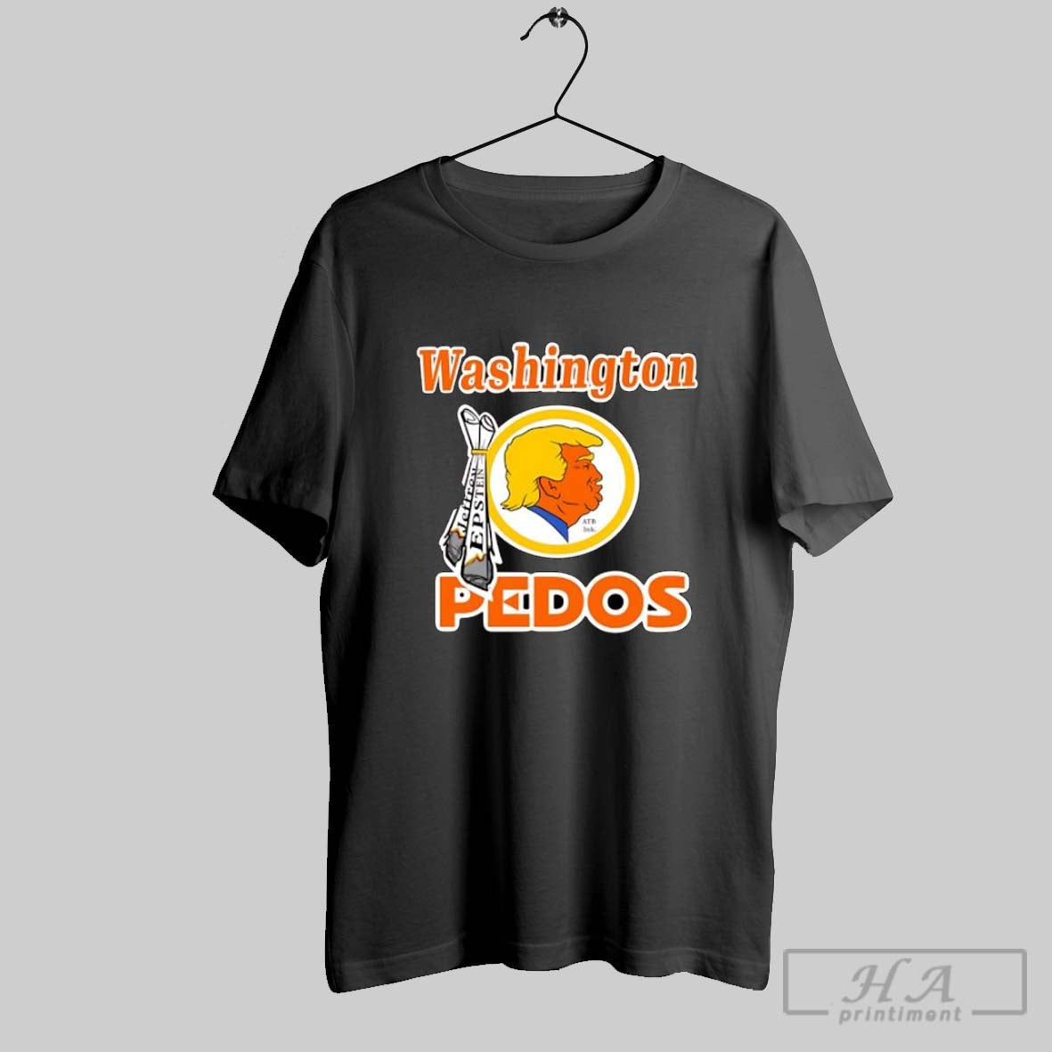 Official Washington Pedos Trump Jeffrey Epstein - Adult & Kids T-Shirts, Sweatshirts & Hoodies apparel design preview 1