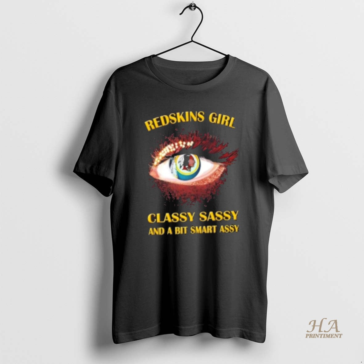 Official Washington Redskins Eye Girl Fans Classy - Adult & Kids T-Shirts, Sweatshirts & Hoodies apparel design preview 1