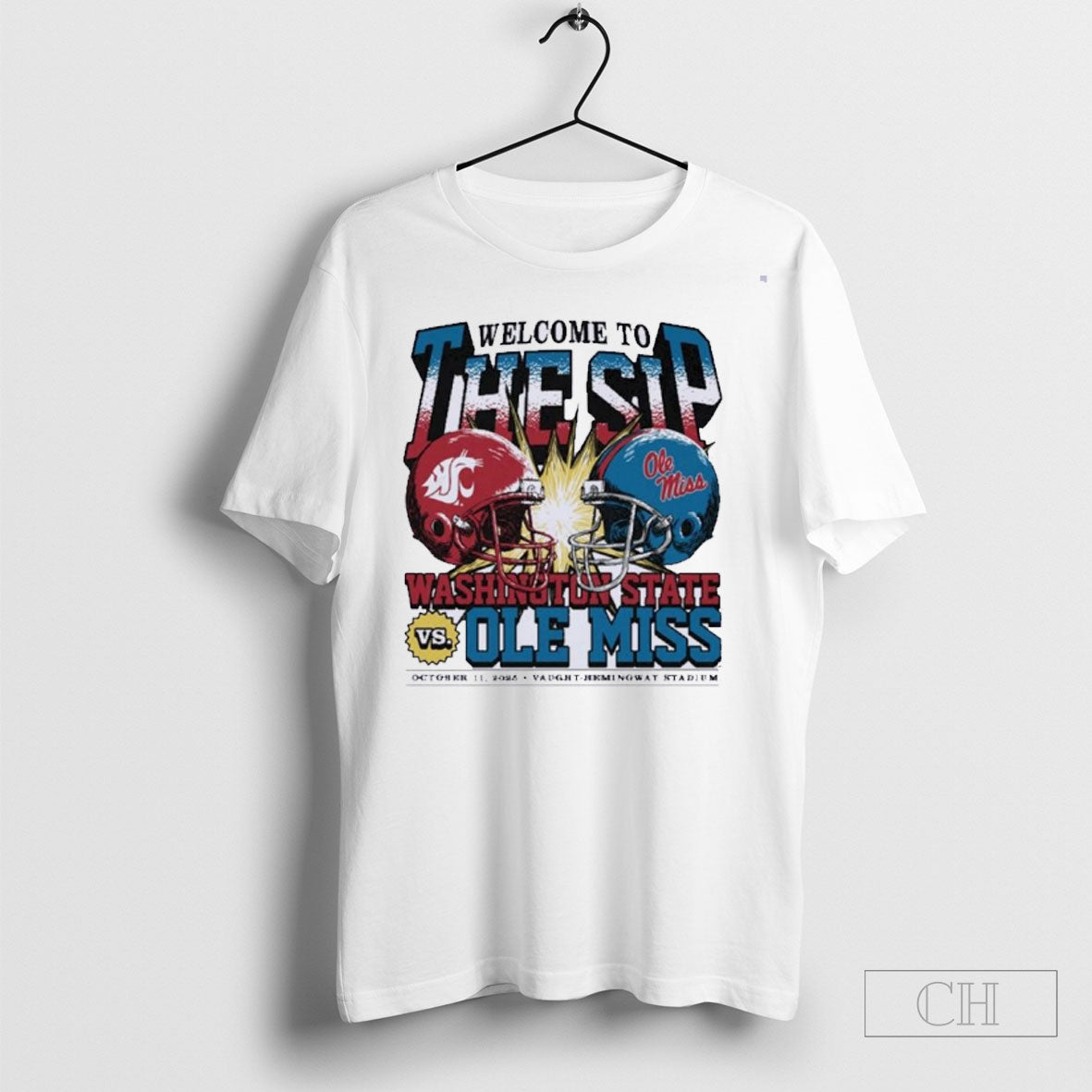 Official Washington State Vs Ole Miss 2025 Welcome To - Adult & Kids T-Shirts, Sweatshirts & Hoodies apparel design preview 1