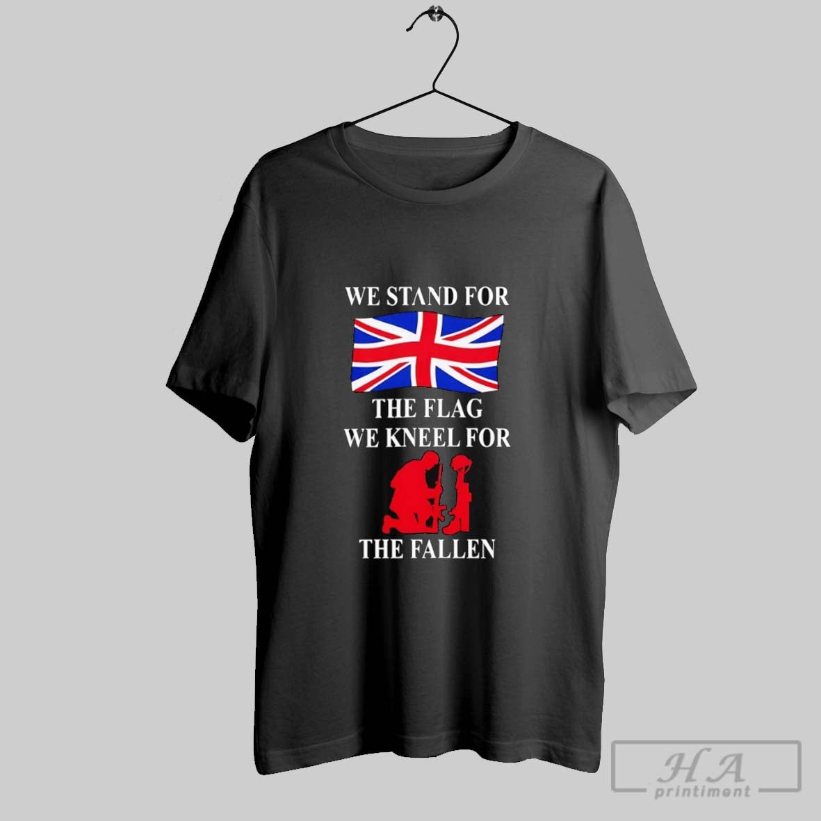 Official We Stand For The Flag Kneel Fallen - Adult & Kids T-Shirts, Sweatshirts & Hoodies apparel design preview 1