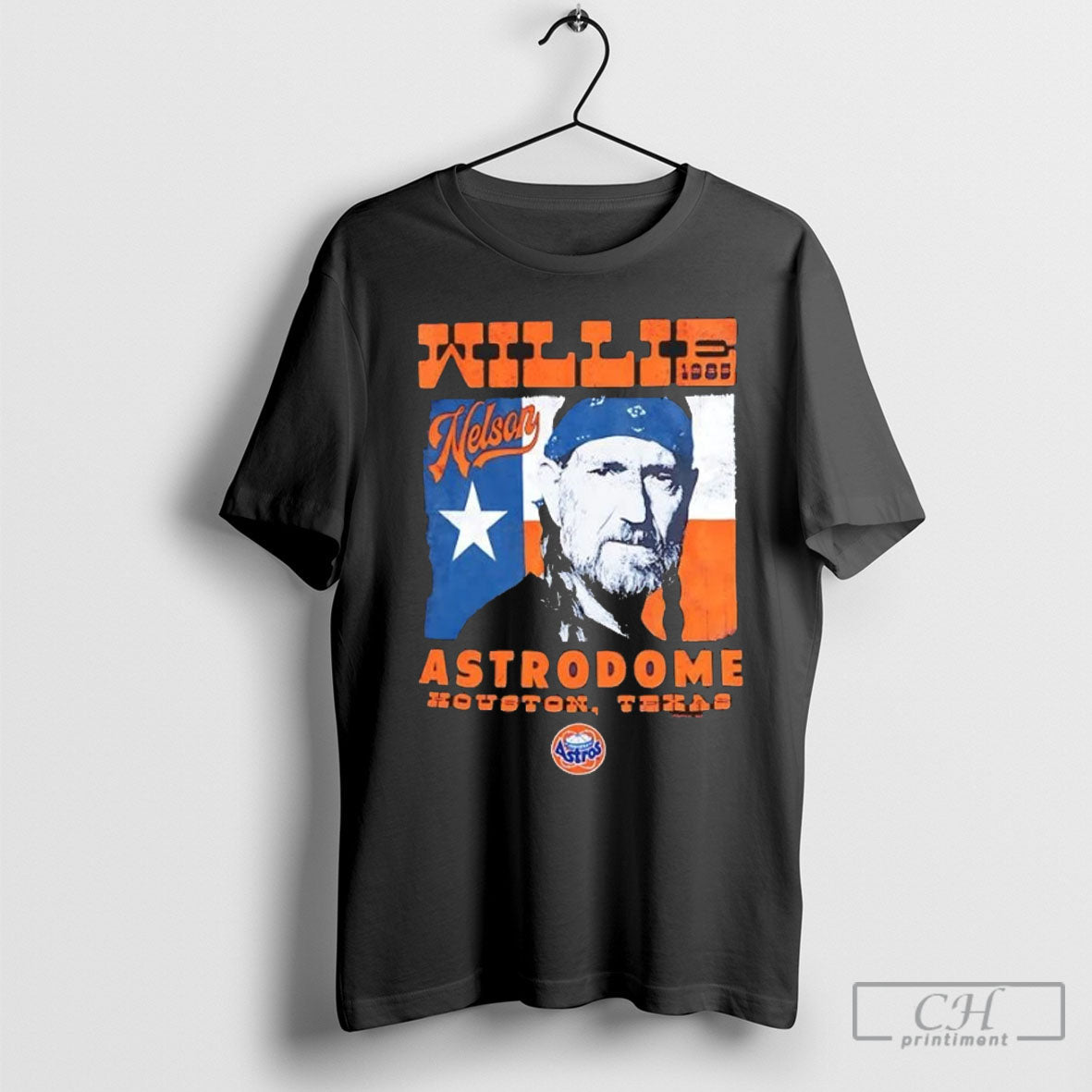 Official Willie Nelson Astrodome Houston Sweater - Adult & Kids T-Shirts, Sweatshirts & Hoodies apparel design preview 1
