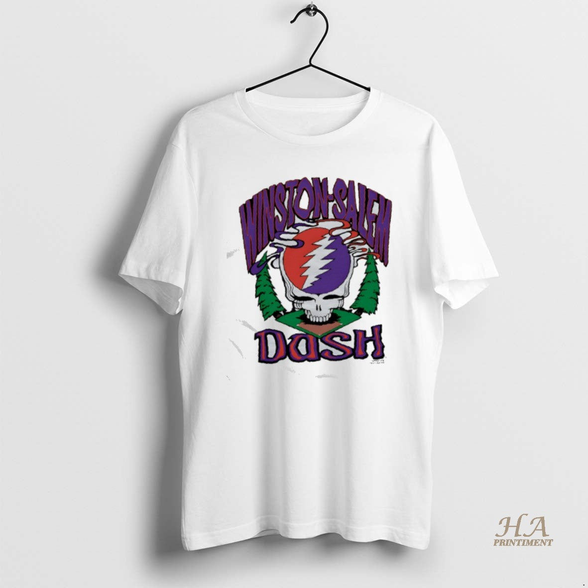 Official Winston Salem Dash X Rock Grateful Dead - Adult & Kids T-Shirts, Sweatshirts & Hoodies apparel design preview 1
