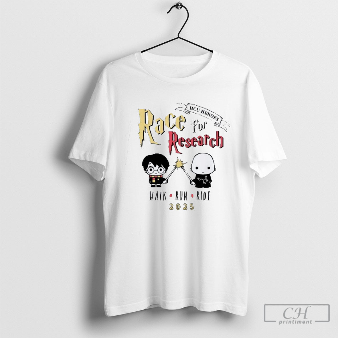 Official Wizards Hcu Heroes Race For Research Walk - Adult & Kids T-Shirts, Sweatshirts & Hoodies apparel design preview 1