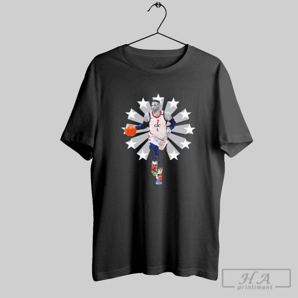 Official Wizards Russell Westbrook Basketball - Adult & Kids T-Shirts, Sweatshirts & Hoodies apparel design preview 1