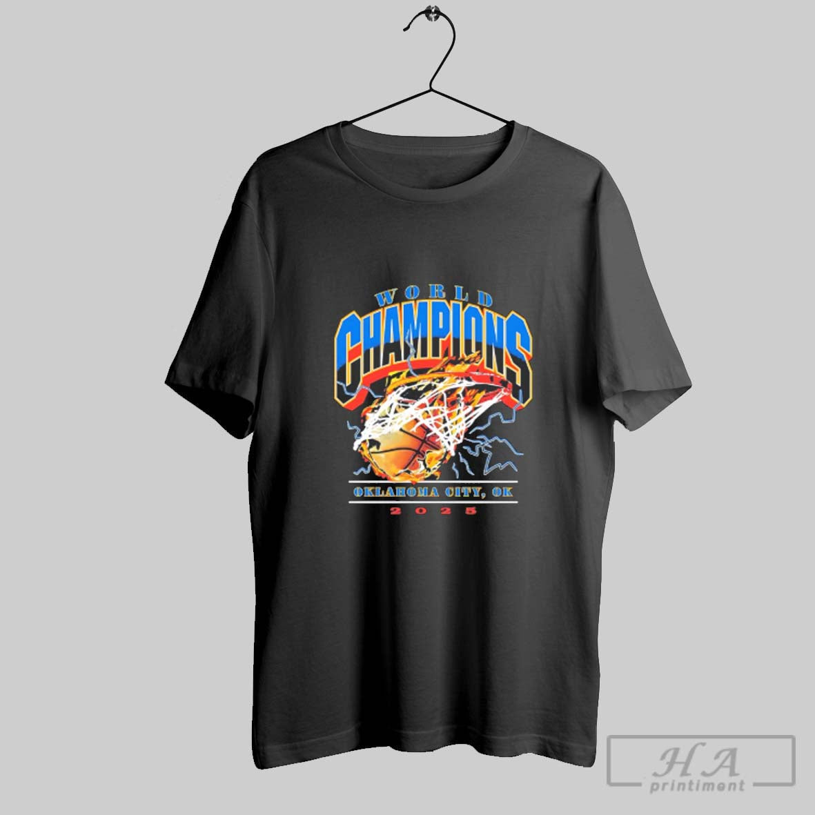 Official World Champions 2025 Oklahoma City Thunder - Adult & Kids T-Shirts, Sweatshirts & Hoodies apparel design preview 1