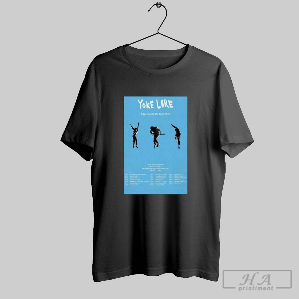 Official Yoke Lore Hyperventilate Tour 2025 Dates - Adult & Kids T-Shirts, Sweatshirts & Hoodies apparel design preview 1