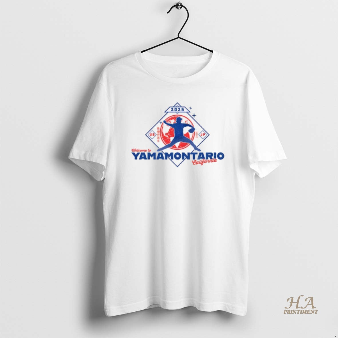 Official Yoshinobu Yamamoto Welcome To Yamamontario - Adult & Kids T-Shirts, Sweatshirts & Hoodies apparel design preview 1