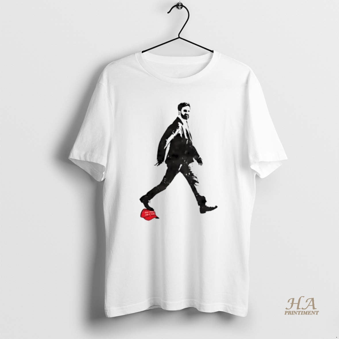 Official Zohran Mamdani Stepping On Red Hat - Adult & Kids T-Shirts, Sweatshirts & Hoodies apparel design preview 1
