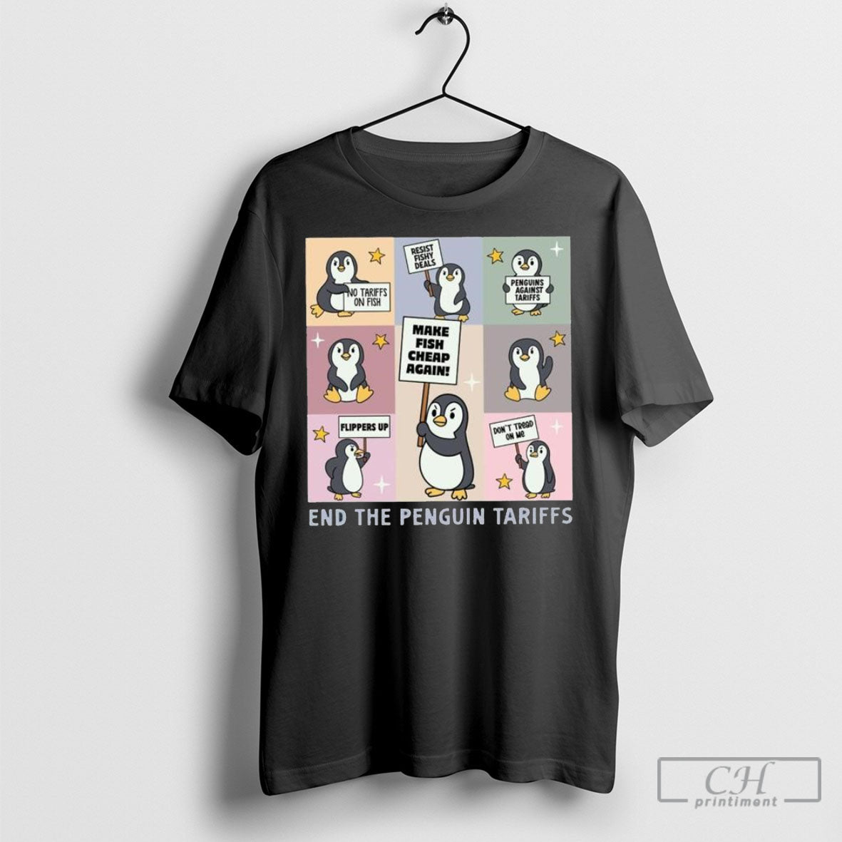 Officialpenguins Resist End The Penguin Tariffs - Adult & Kids T-Shirts, Sweatshirts & Hoodies apparel design preview 1