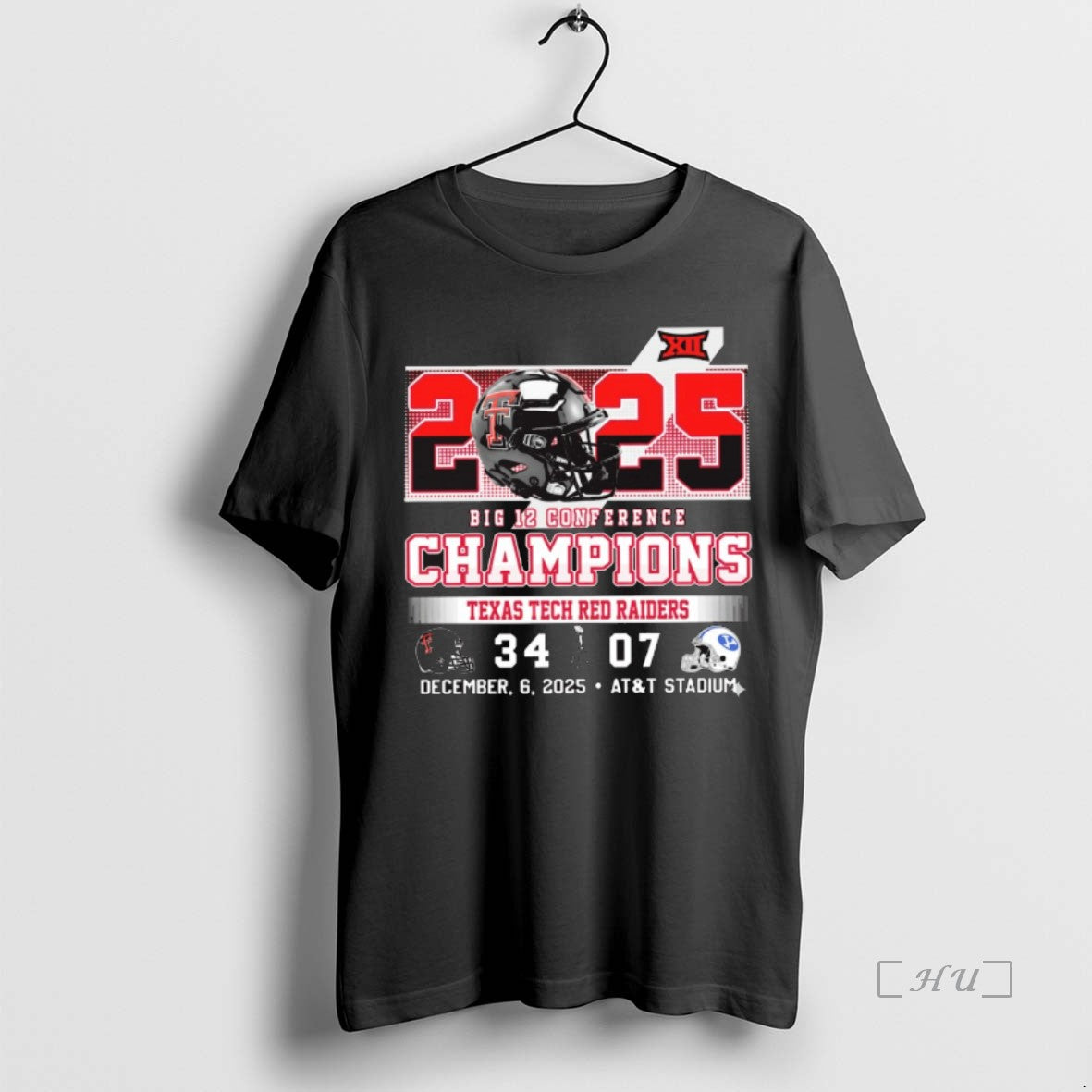 Officials 2025 Big 12 Conference Champions Texas Tech - Adult & Kids T-Shirts, Sweatshirts & Hoodies apparel design preview 1
