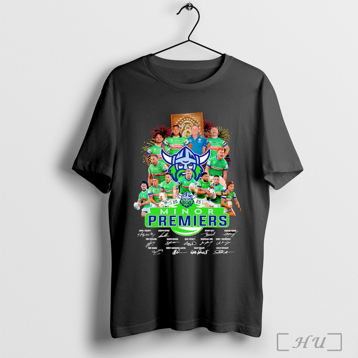 Officials 2025 Minor Premiers Canberra Raiders - Adult & Kids T-Shirts, Sweatshirts & Hoodies apparel design preview 1