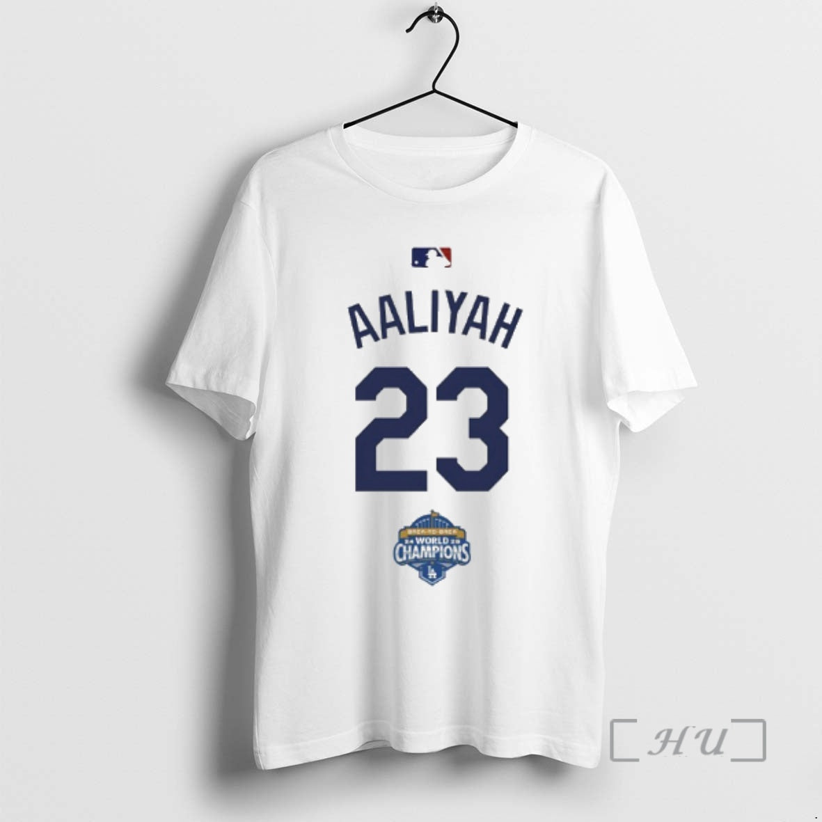 Officials Aaliyah 23 Back To Champs World Champions - Adult & Kids T-Shirts, Sweatshirts & Hoodies apparel design preview 1