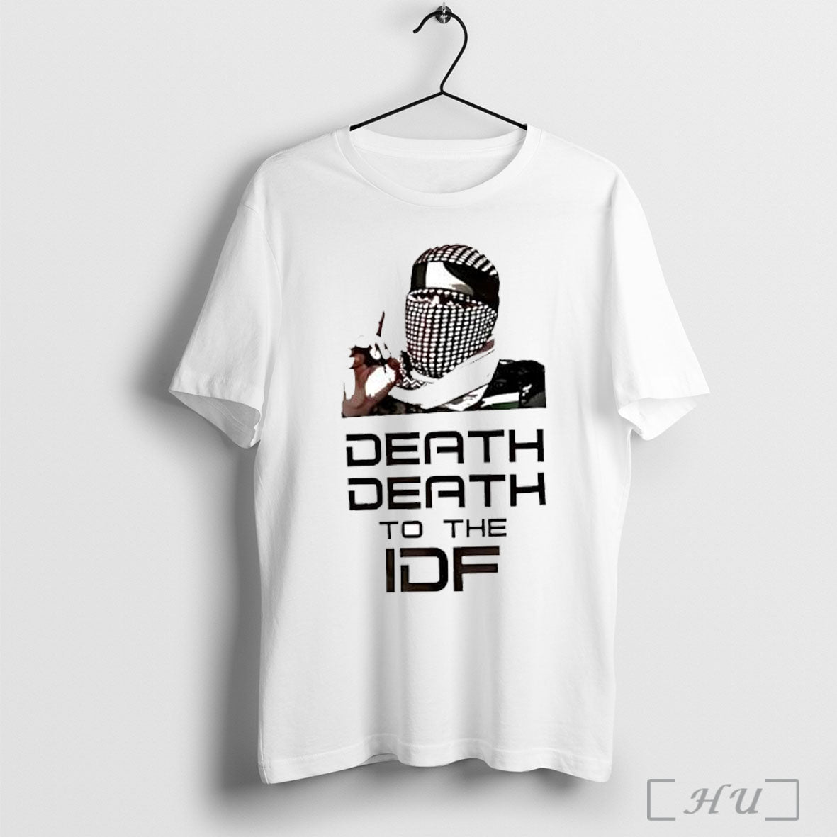 Officials Abu Ubaida Death To The Idf - Adult & Kids T-Shirts, Sweatshirts & Hoodies apparel design preview 1