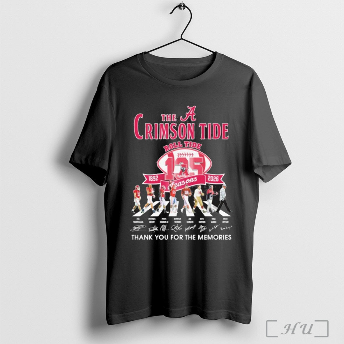 Officials Alabama The Crimson Tide Roll Abbey Road - Adult & Kids T-Shirts, Sweatshirts & Hoodies apparel design preview 1