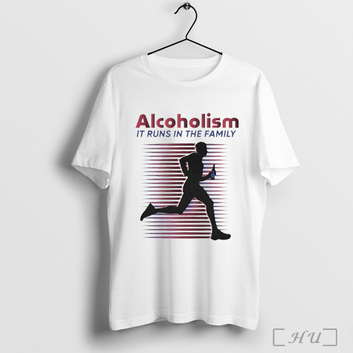 Officials Alcoholism It Runs In The Family - Adult & Kids T-Shirts, Sweatshirts & Hoodies apparel design preview 1