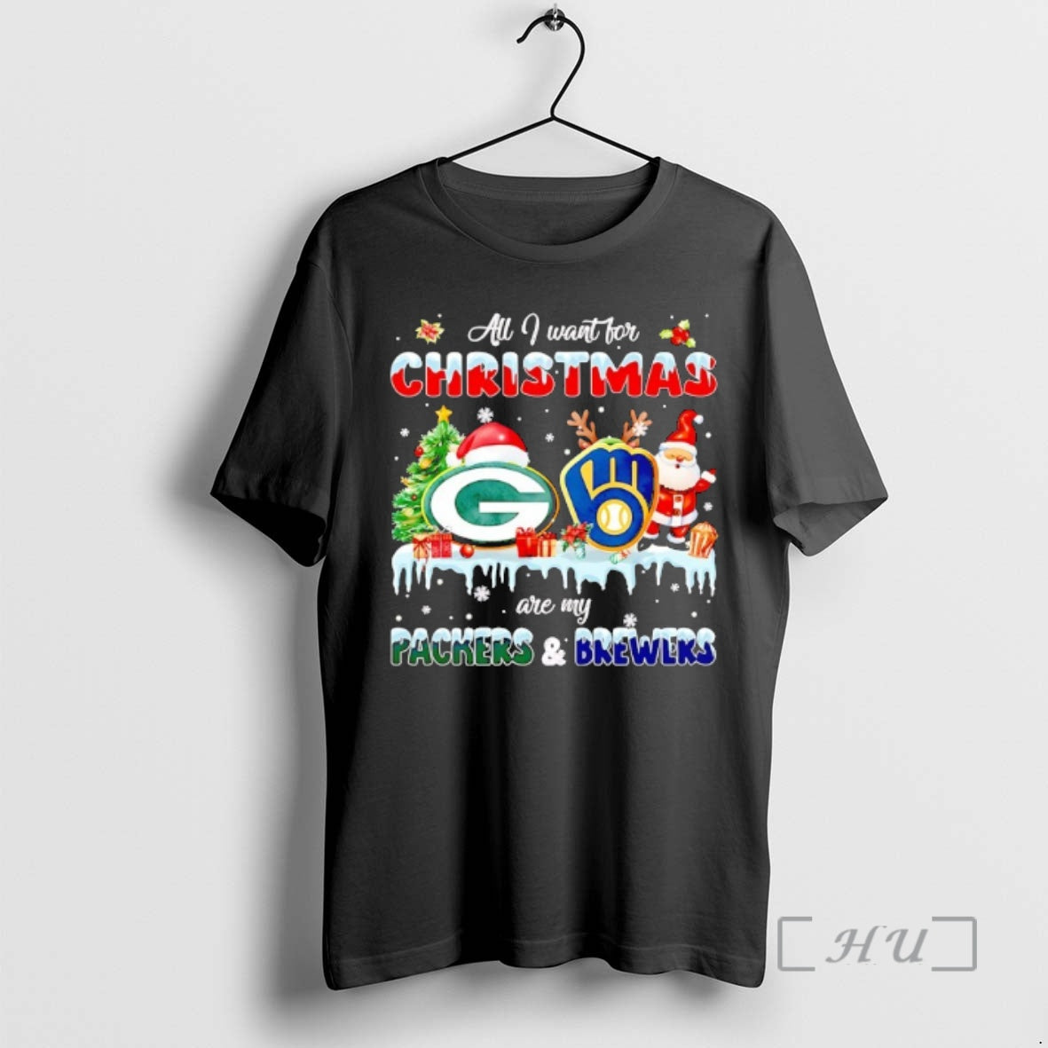 Officials All I Want For Christmas Are My Green Bay - Adult & Kids T-Shirts, Sweatshirts & Hoodies apparel design preview 1