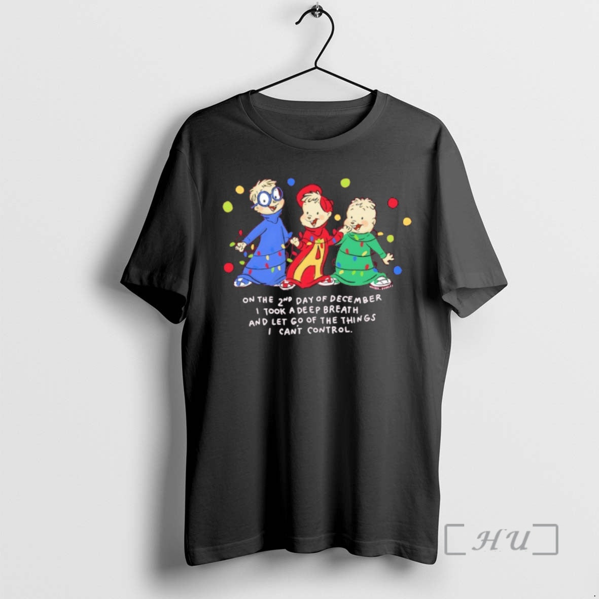 Officials Alvin And The Chipmunks Christmas Light On - Adult & Kids T-Shirts, Sweatshirts & Hoodies apparel design preview 1