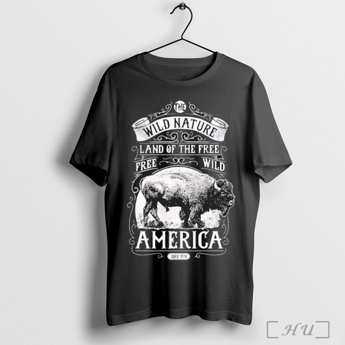 Officials American Buffalo Wild West Western Art - Adult & Kids T-Shirts, Sweatshirts & Hoodies apparel design preview 1
