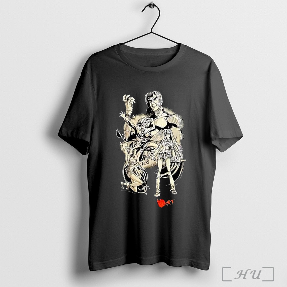 Officials Anime Character Group Japanese Text - Adult & Kids T-Shirts, Sweatshirts & Hoodies apparel design preview 1