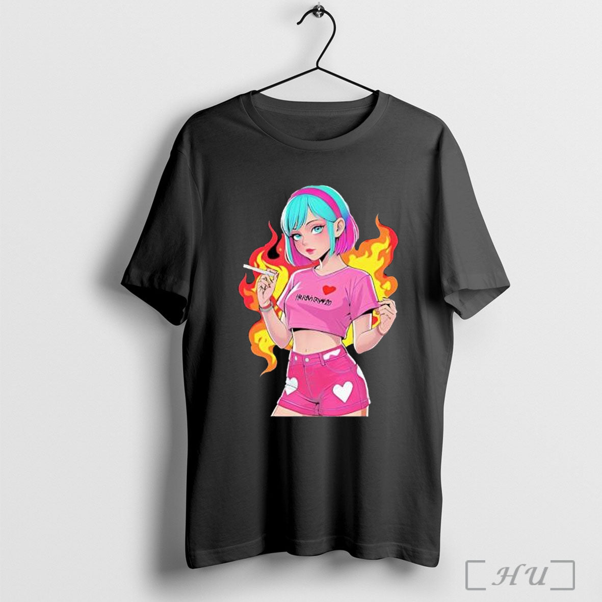 Officials Anime Vape Girl Classic - Adult & Kids T-Shirts, Sweatshirts & Hoodies apparel design preview 1