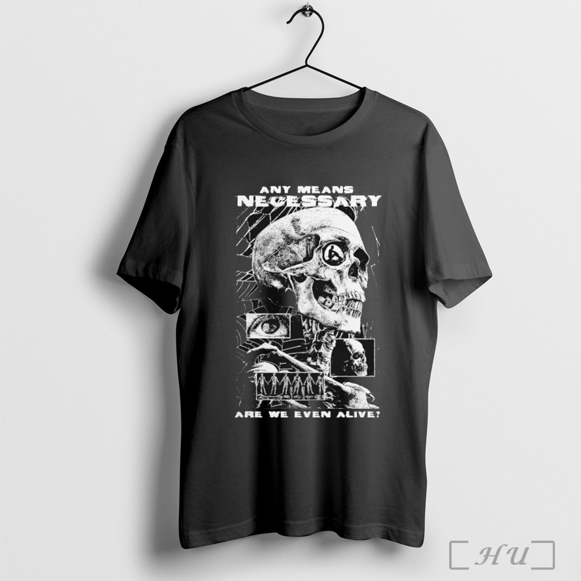 Officials Any Means Necessary Are We Even Alive Skull - Adult & Kids T-Shirts, Sweatshirts & Hoodies apparel design preview 1