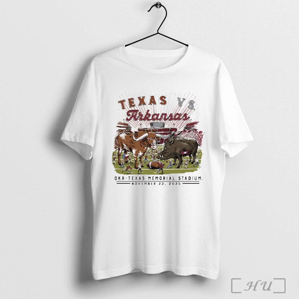 Officials Arkansas Razorbacks Vs Texas Longhorns Game - Adult & Kids T-Shirts, Sweatshirts & Hoodies apparel design preview 1