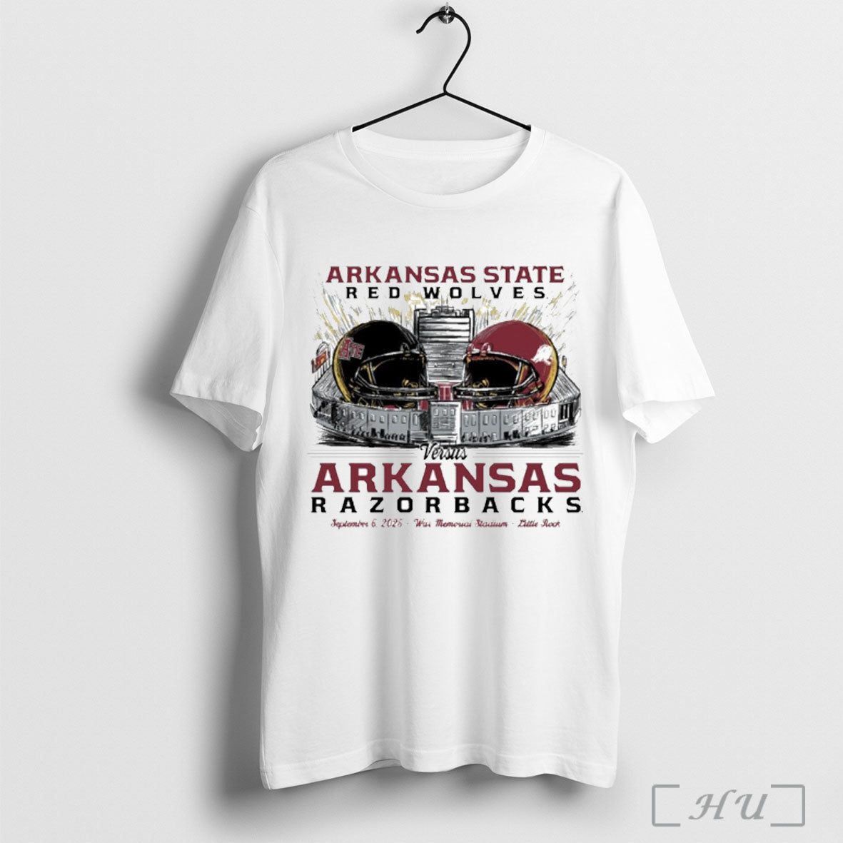 Officials Arkansas Vs State Game Day 2025 September 6 - Adult & Kids T-Shirts, Sweatshirts & Hoodies apparel design preview 1