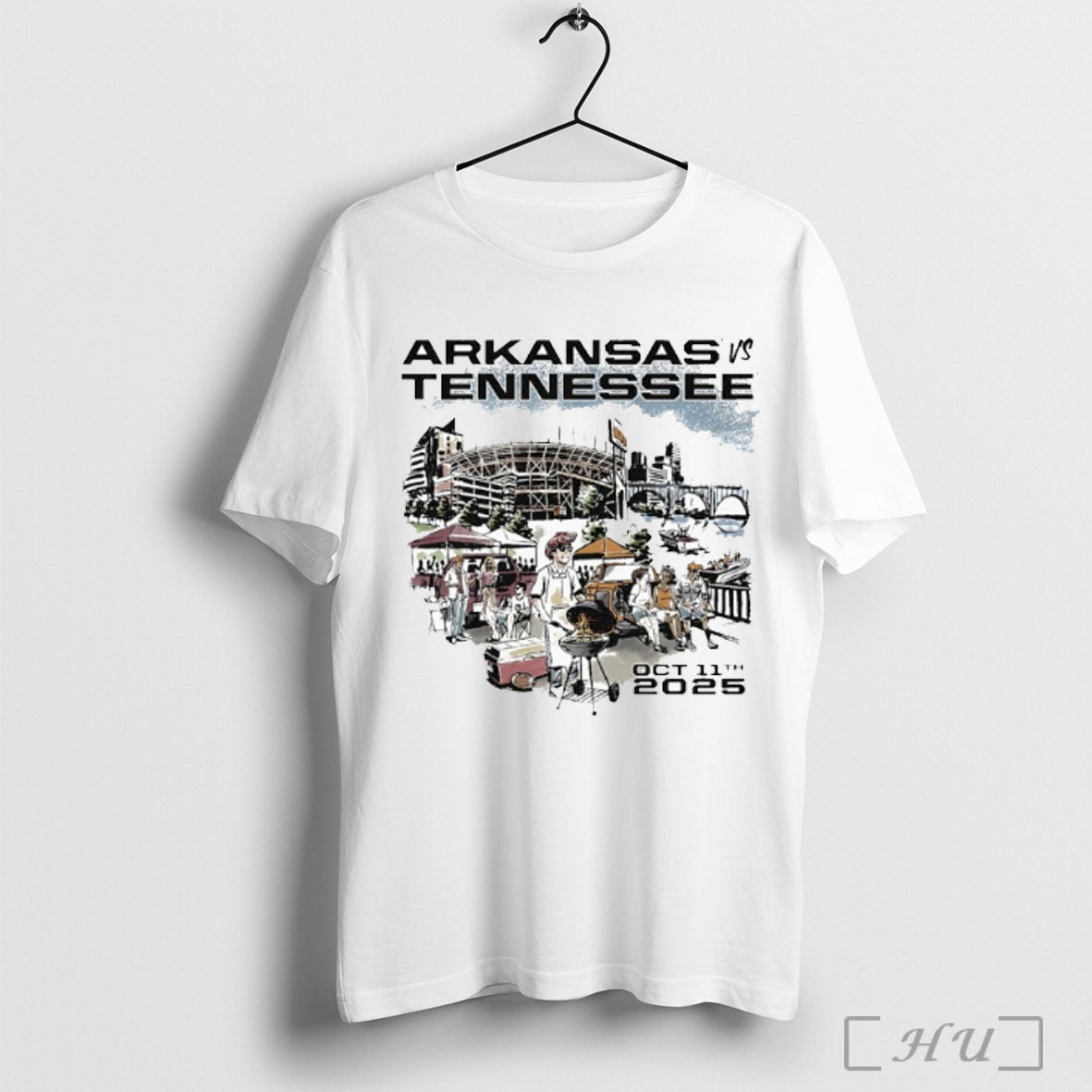 Officials Arkansas Vs Tennessee Game Day 2025 October - Adult & Kids T-Shirts, Sweatshirts & Hoodies apparel design preview 1