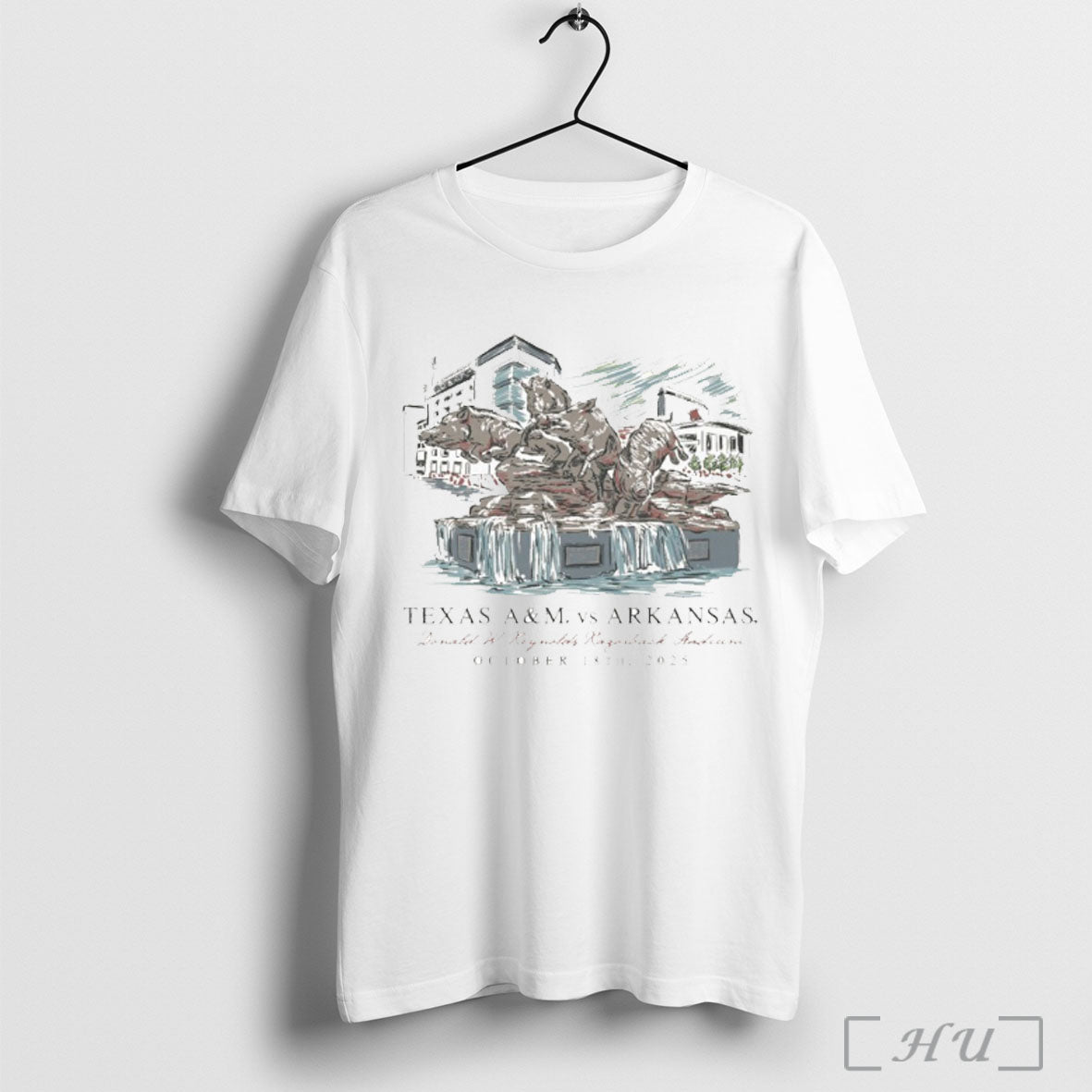Officials Arkansas Vs Texas Am Game Day 2025 October - Adult & Kids T-Shirts, Sweatshirts & Hoodies apparel design preview 1