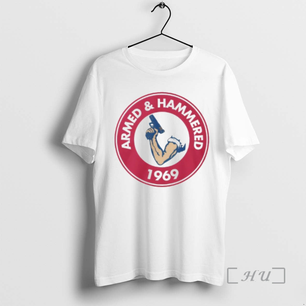 Officials Armed And Hammered 1969 - Adult & Kids T-Shirts, Sweatshirts & Hoodies apparel design preview 1