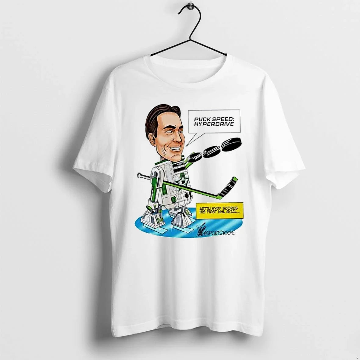 Officials Arttu Hyry Dallas Stars Puck Speed - Adult & Kids T-Shirts, Sweatshirts & Hoodies apparel design preview 1